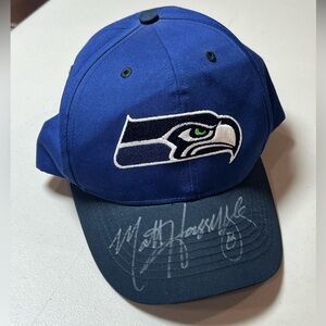 Seattle Seahawks Matt Hasselbeck Authentic Signed Official Hat Size Small/Medium